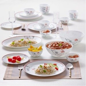 Larah By Borosil Quartz Dinner Set 27 Piece