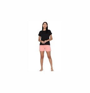 Allen Solly Women's Cotton Solid Board Shorts Pink