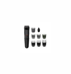 Philips Multi Grooming Kit 9-in-1, Face, Head and Body - All-in-one Trimmer. Self Sharpening Stainless Steel Blades, No Oil Needed, 60 Mins Run Time