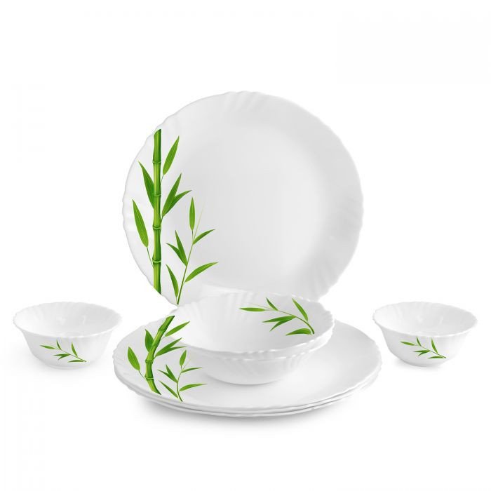 Cello Bamboo Grove Dinner Set Opal Dinnerware Royale Collection 10 Pcs