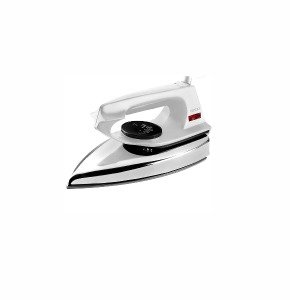 Usha EI 2802 1000 W Ultra Light Weight Dry Iron with Non-Stick Soleplate (White)