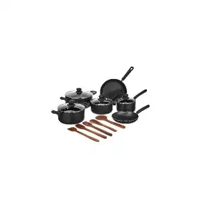 C&S Lifestyle 5 Layer Nonstick, Induction Base & Gas Cookware Set 11 Piece