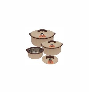 Jaypee Plus Casserole Micro Smart Set of 3 Swiss Coffee