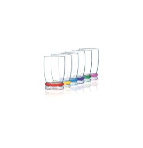 Luminarc Cortina Rainbow Old Fashion Tumbler Set, 310ml, Set of 6