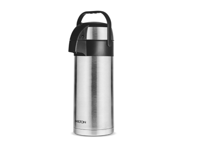 Milton Beverage Dispenser 3500 Stainless Steel for serving tea and coffee, 3.58 Litre, Silver