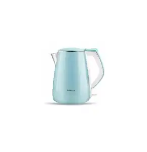 Havells Aqua Plus 1.2 liter Double Wall Kettle / 304 Stainless Steel Inner Body / Cool touch outer body / Wider mouth/(Blue, 1500 Watt)