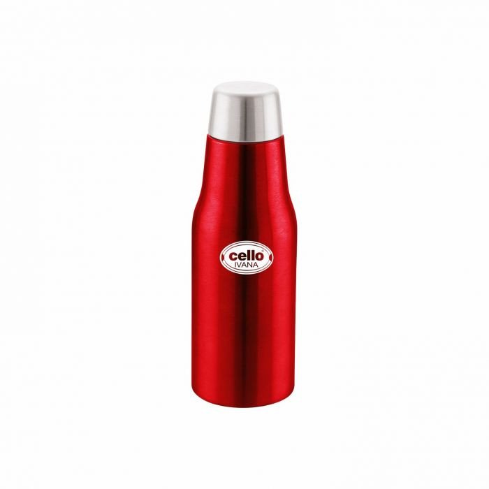 Cello Stainless Steel Double Walled Water Bottle, Hot and Cold (Ivana) 900ml