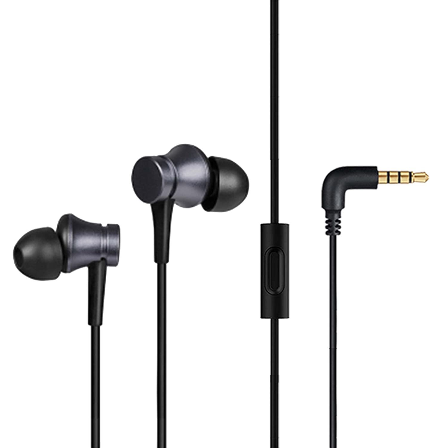 Xiaomi Mi Wired in Ear Earphones with Mic Basic with Ultra Deep Bass & Aluminum Alloy Sound Chamber (Black)