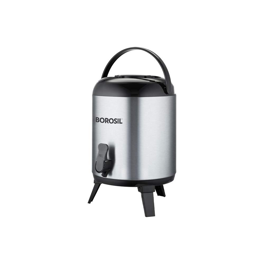 Borosil Stainless Steel Hydra Wonder Water Jug, 7.6 L, Silver