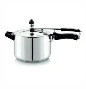 Cello 5 Litre Impact Bonded Chef Inner Lid Pressure Cooker (Set of 1)- Cello Color Silver 5 Litre Pressure Cooker