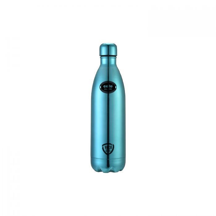 Cello Stainless Steel Double Walled Water Bottle, Hot and Cold (Glare) 1000ml