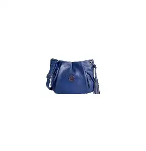 Lino Perros Women's Artificial Leather Sling bag (Blue)