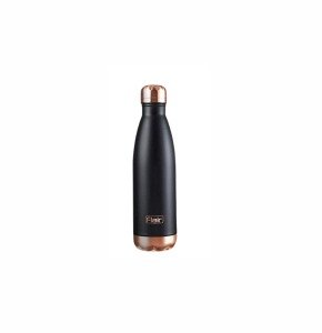 Flair Stainless Steel Spark - Vacuum Insulated Flask Water Bottle, Black,Golden