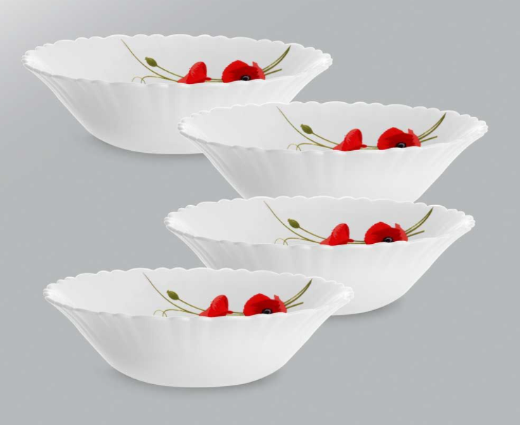 Red Carnation Festive Glory MultiPurpose Utility Bowl Set of 4