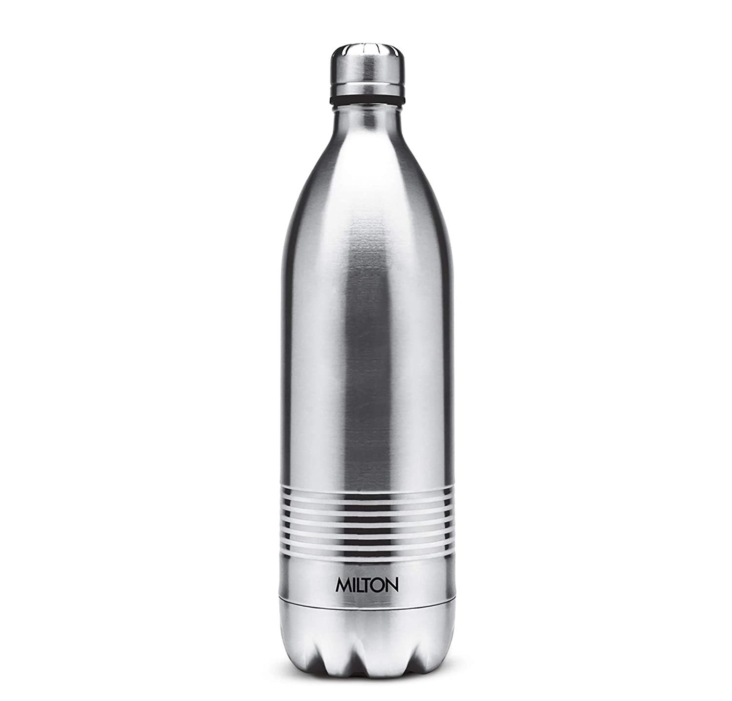 Milton Duo Deluxe 1000 Thermosteel 24 Hours Hot and Cold Water Bottle, 1 Litre, Silver