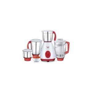 Prestige Perfect Plus Juicer Mixer Grinder, 750 Watt, 4 Jars (White and Red)