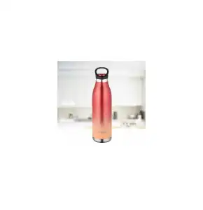 Borosil Stainless Steel Hydra ColourCrush-Vaccum Insulated Flask Water Bottle, 700 ML, Red