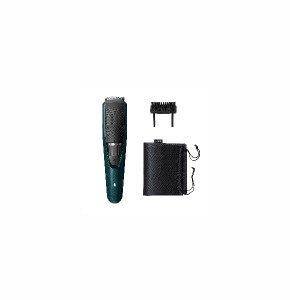 PHILIPS Smart Beard Trimmer - Power adapt technology for precise trimming- Quick Charge; 20 settings; 60 min run time, Green